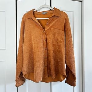 Wishlist Apparel Corduroy Long-Sleeve Button Down Shirt